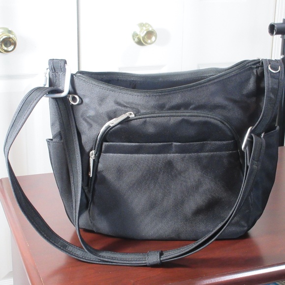 travelon crossbody bucket bag